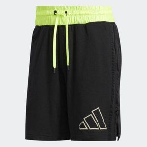 NWT Adidas Daniel Patrick x James Harden Shorts  Black Solar Yellow GH8185